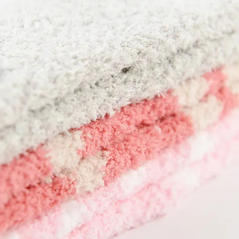Women Winter Warm Coral Fleece Floor Socks Cute Cartoon Animal Thickened Sleep Socks Comfortable Indoor Home Socks