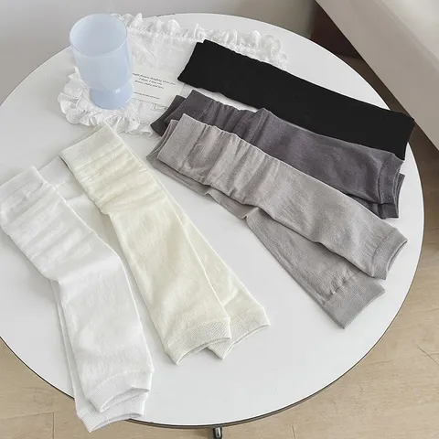 Women's Mulberry Silk Slouch Socks Thin Cool Ballet Style Slimming Calf Stirrup Sock Covers