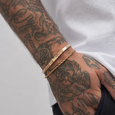 Minimalist Alloy Twist Chain Open Cuff Bracelet Set For Men Geometric Round Light Luxury Style Everyday Hand Jewelry Charm Wrist Band Gift