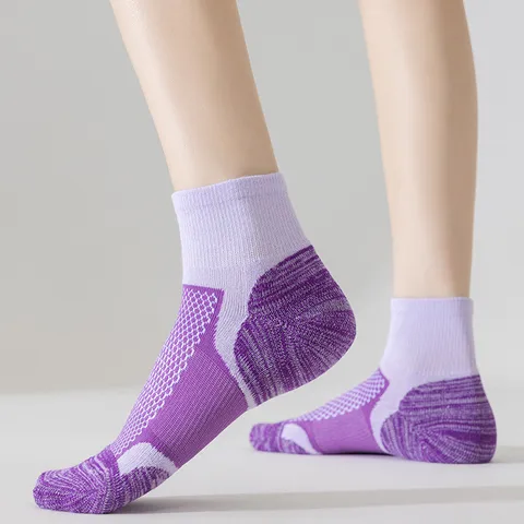 Professional Marathon Running Socks Breathable Towel Bottom Sport Socks For Men Women Hiking Basketball Tennis Compression Short Socks