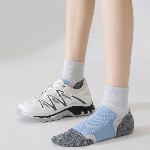 Professional Marathon Running Socks Breathable Towel Bottom Sport Socks For Men Women Hiking Basketball Tennis Compression Short Socks