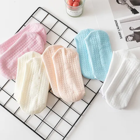 Damen Verlauf Baumwolle Sport Socken Geripptes Bündchen Rutschfeste Yoga Socken Athletische Lange Crew Socken Für Frauen Indoor Fitness