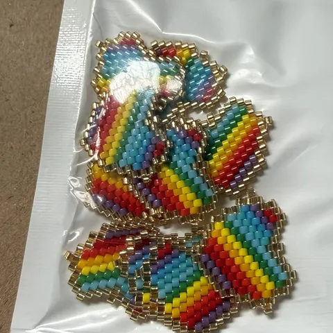 DIY Glass Seed Bead Heart Pendants Handmade Woven Cute Love Charms For Bracelet Necklace Jewelry Making Accessories