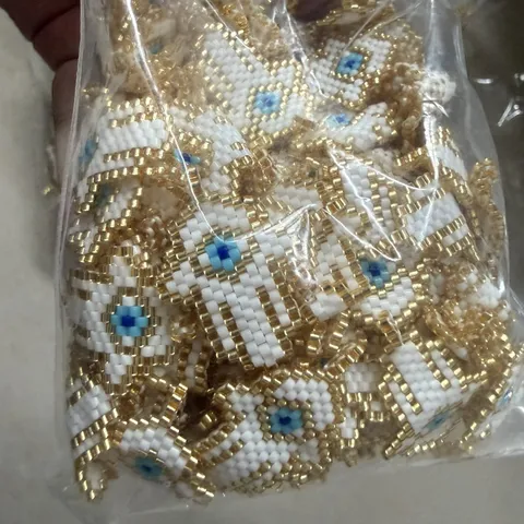 Ciondoli in Vetro Miyuki Intrecciati Mano di Hamsa Malocchio per Creazione Gioielli Fai-da-te Bracciale Collana Accessori