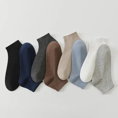Men's Cotton Short Socks Breathable Deodorant Casual Sports Ankle Socks