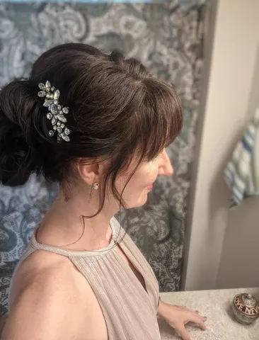 Handmade Rhinestone Bridal Hair Comb Alloy Flower Hair Accessories Wedding Hair Jewelry For Women Styling