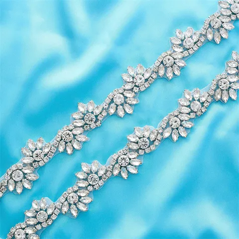 Applicazione in Strass da Sposa Cintura per Abito da Sposa Fascia Catena in Vita in Cristallo Fatta a Mano Oro Argento Oro Rosa Accessori da Donna