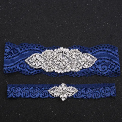 Bridal Lace Leg Garter Wedding Party Thigh Ring Rhinestone Pearl Elastic Garter Belt For Women Fashion Jewelry