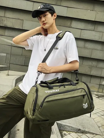 Large Capacity Travel Bag Waterproof Oxford Cloth Multifunctional Gym Bag Unisex Casual Travel Backpack Handbag Luggage