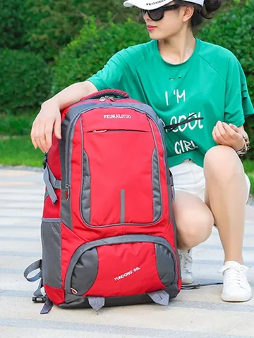 Große Kapazität Outdoor Wandern Rucksack Leichte Reise Sport Bergsteigen Tasche Nylon Casual Daypack Für Männer