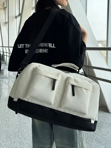 Large Capacity Travel Duffle Bag Waterproof Sports Fitness Luggage Bag Multi-Pocket Wet And Dry Separation Weekend Bag