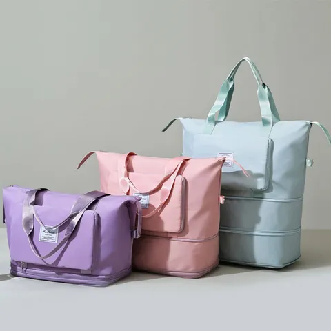 Grand Sac de Voyage Pliable Imperméable Sac à Main de Rangement Portable Léger pour Femmes Bagages de Voyage