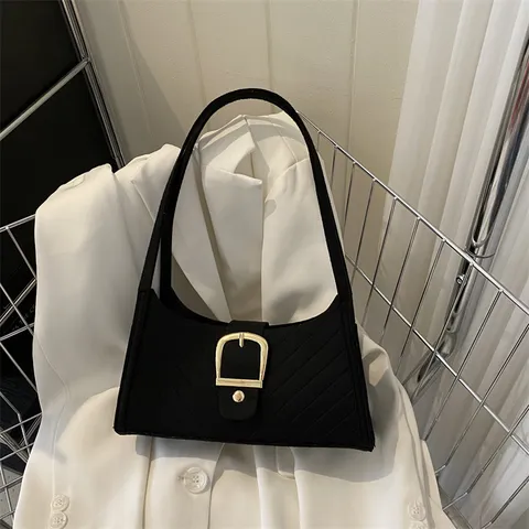 Minimalistische Filz Umhängetasche Für Damen Einweg Freizeit Achseltasche Mode Tote Tägliche Handtasche