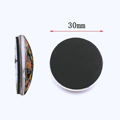 Retro Hippie Botanical Floral Vinyl Record Fridge Magnet Crystal Glass Magnetic Sticker Home Refrigerator Decoration Gift