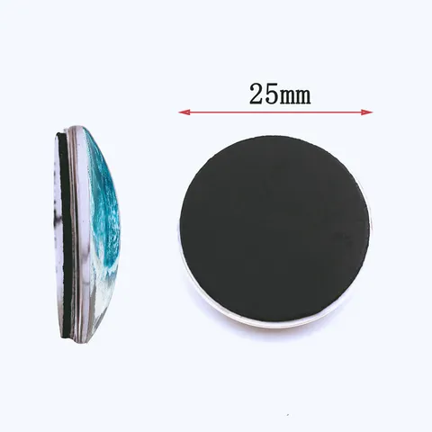 Ocean Wave Round Refrigerator Magnets Crystal Glass Fridge Magnets For Whiteboard Home Kitchen Decorative Magnets Assorted Designs