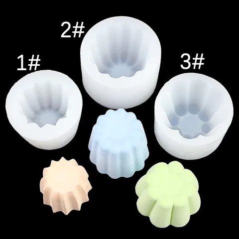 Stampo in Silicone per Fiori Succulenti 3D per Torta Fondente Strumento da Forno Gelatina Cioccolato Aromaterapia Gesso Fai da Te
