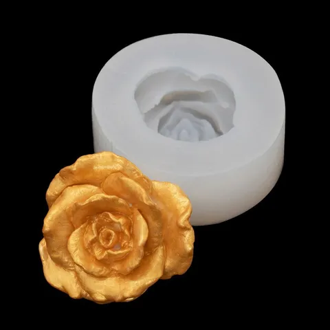 3D Rose Flower Silicone Mold Crystal Resin Casting DIY Handmade Jewelry Craft Tools Phone Case Accessories Epoxy Resin Casting Mold