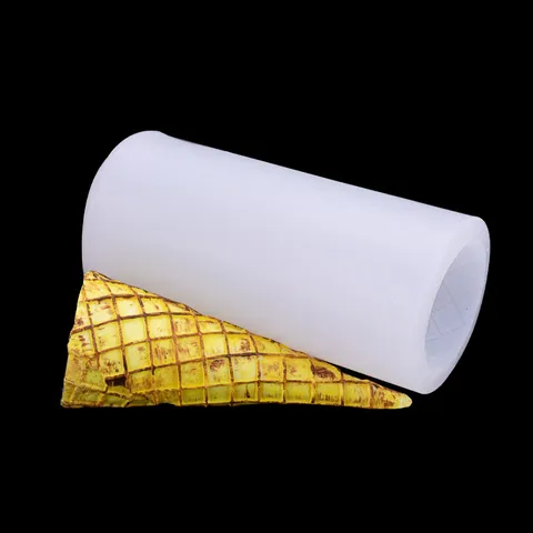 Silicone Ice Cream Cone Mold DIY Candle Cake Dessert Base Mould For Soap Gypsum Resin Clay Making Craft Tool