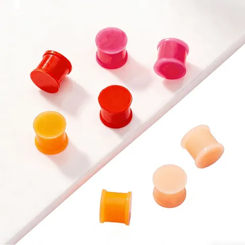 Minimalist Solid Silicone Ear Gauges Plugs Unisex Body Piercing Jewelry Comfortable Flesh Tunnels Ear Expanders Decor