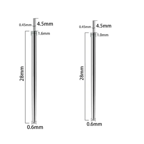 Stainless Steel Piercing Guide Needle Insertion Taper Pin Body Piercing Auxiliary Tool Kit Geometric Minimalist Polished Unisex Accessory