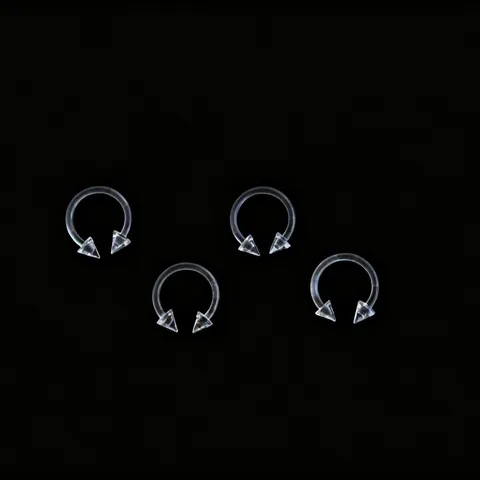 Clear Acrylic Horseshoe Nose Rings Minimalist U Shaped Circular Barbells Septum Piercing Jewelry For Men Women Daily Decor