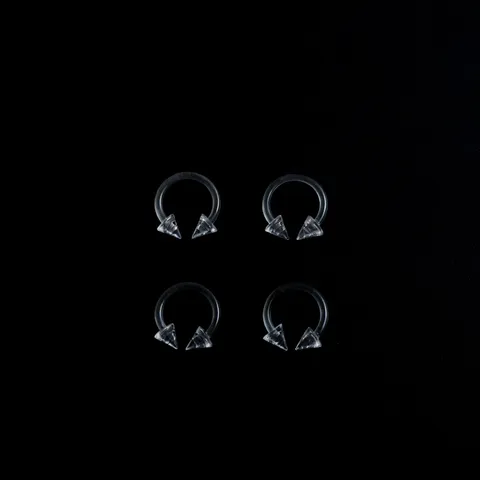 Clear Acrylic Horseshoe Nose Rings Minimalist U Shaped Circular Barbells Septum Piercing Jewelry For Men Women Daily Decor