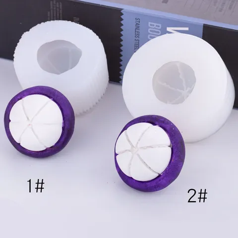 Realistische Mangostan Silikonform Für DIY Handgefertigte Seife Aroma Kerze Form Fondant Schokolade Backen Dekoration Zubehör