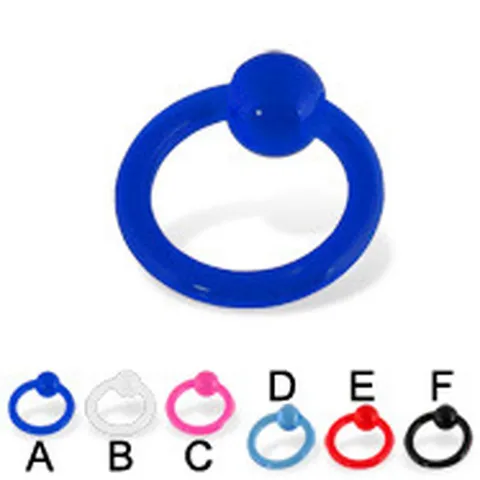 Acrylic Captive Bead Ring Multi Use Body Piercing Jewelry Unisex Nose Ring Lip Stud Earring Geometric Fashion Body Jewelry