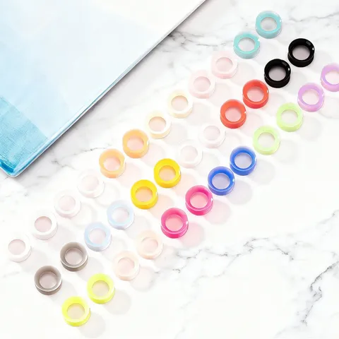 Soft Silicone Ear Gauges Tunnel Minimalist Geometric Flexible Body Piercing Jewelry Comfortable Flesh Plugs For Unisex Daily Ornament