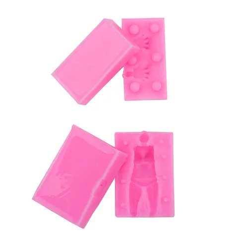 Mini Moule en Silicone Proportionnel Pour Argile Formes de Main et de Corps Bricolage Accessoires Décoratifs Souple