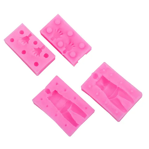 Mini Moule en Silicone Proportionnel Pour Argile Formes de Main et de Corps Bricolage Accessoires Décoratifs Souple