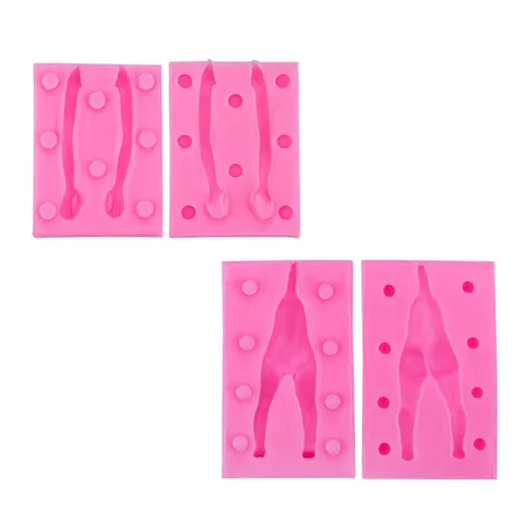Stampo in Silicone per Braccio del Corpo della Bambola in Versione Q Stampo per Sagomatura della Mano del Braccio del Corpo Umano in Argilla Polimerica per Artigianato di Figure in Miniatura Fai da Te