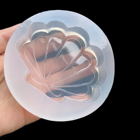 Große Muschel Harzform Silikon DIY Kristall Epoxy Ozean Serie Spiegel Oberfläche Muschel Schale Basis Dekoration Zubehör