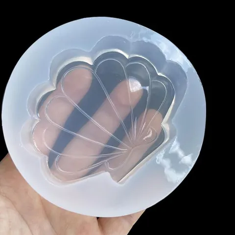 Große Muschel Harzform Silikon DIY Kristall Epoxy Ozean Serie Spiegel Oberfläche Muschel Schale Basis Dekoration Zubehör