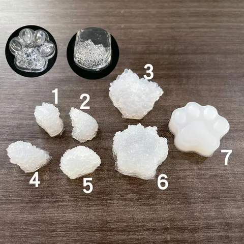 DIY Crystal Epoxy Resin Cat Paw Silicone Mold Glitter Hollow Quicksand Diamond Mold Craft Tools For Handmade Jewelry Decor