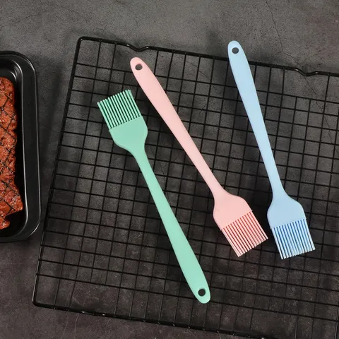 Silicone Barbecue Basting Brush Kitchen Oil Brush Pastry Brush For Baking Cooking BBQ Tool Flexible Food Grade