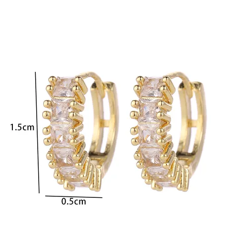 Eleganter Kupfer Vergoldet Strass Creolen Huggie Ohrringe Trendige Schmetterling Blumen Geometrische Ohrringe Für Damen Nischen Schmuck Geschenk