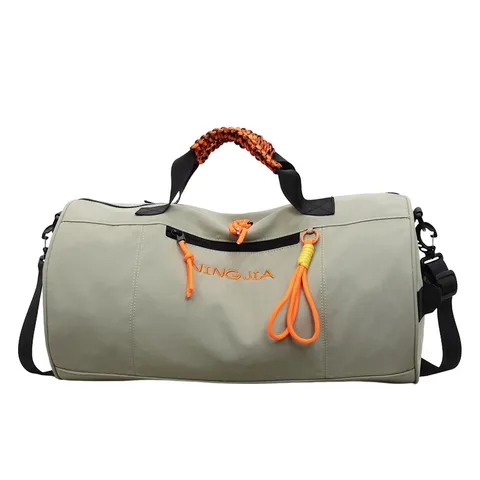Large Capacity Waterproof Cylindrical Gym Duffel Bag Wet Dry Separation Multi-function Sports Travel Bag For Men Women