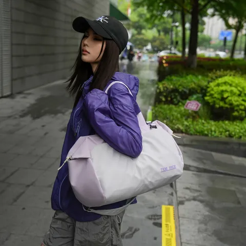 Large Capacity Nylon Travel Bag Waterproof Dry Wet Separation Fitness Sports Gym Bag Unisex Casual Luggage Handbag