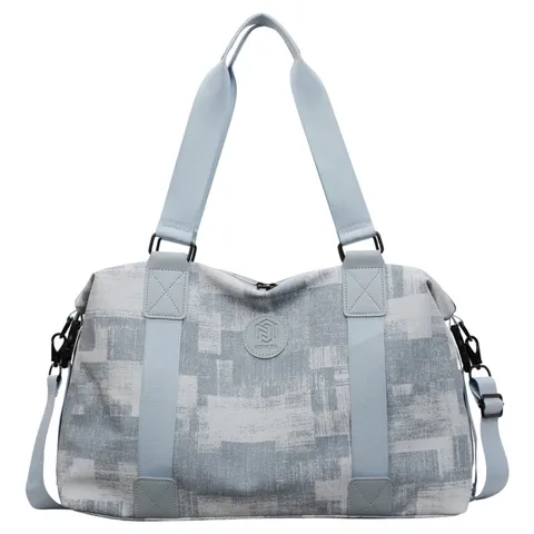 Vintage PU Leather Large Capacity Travel Bag Waterproof Dry Wet Separation Gym Duffel Bag Multi-functional Yoga Bag