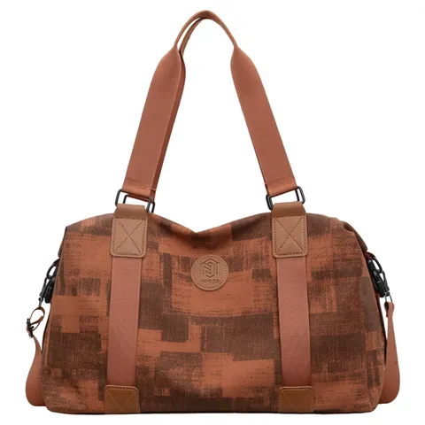 Vintage PU Leather Large Capacity Travel Bag Waterproof Dry Wet Separation Gym Duffel Bag Multi-functional Yoga Bag