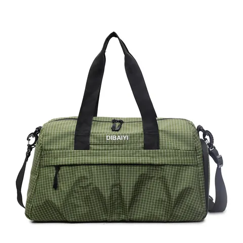 Grand Capacité Sac de Voyage en Tissu Oxford Imperméable Sac de Sport Fitness Duffel Sac d'Entraînement Séparation Humide Sec Bagage