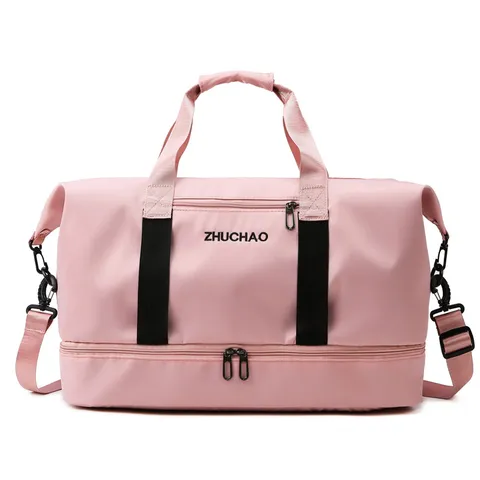 Large Capacity Travel Duffle Bag Waterproof Sports Gym Bag With Wet Dry Separation Compartment For Men Women