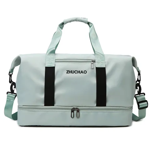Large Capacity Travel Duffle Bag Waterproof Sports Gym Bag With Wet Dry Separation Compartment For Men Women