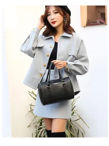 Vintage PU Cuir Texturé Ensemble de 6 Sacs à Main Assortis Pour Femmes Élégant Multi-Fonctionnel Tote Épaule Bandoulière Sacs Composites Portefeuille Set