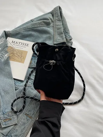 Γυναικεία Mini Τσάντα Χιαστί Νάιλον Ελαφριά Αστική Casual Μικρή Τσάντα Κινητού Τηλεφώνου Με Κορδόνι Ώμου