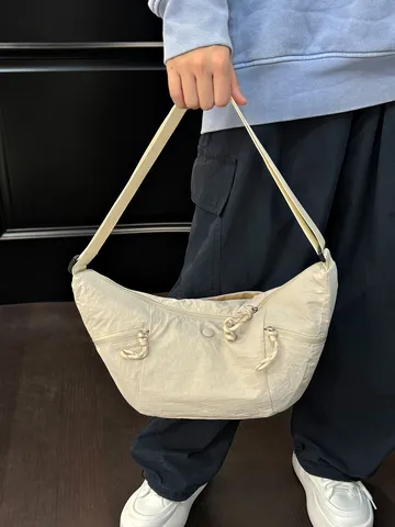 Γυναικεία Τσάντα Croissant Niche Σχεδιασμός Αδιάβροχη Oxford Moon Bag Casual Ώμου Χιαστί Dumpling Τσάντα Χειρός