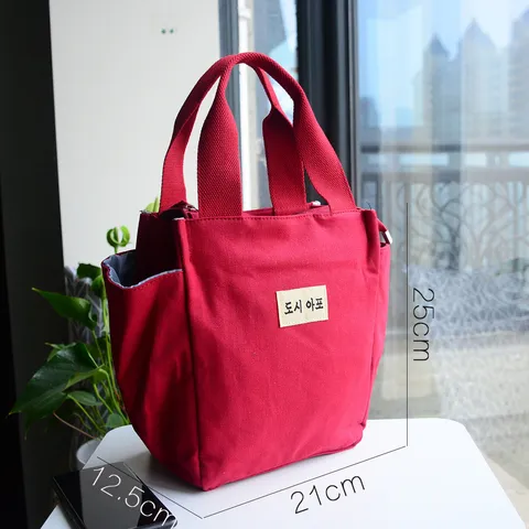 Casual Canvas Tote Tas Minimalistisch Grote Capaciteit Lunch Handtas Effen Kleur Dagelijkse Woon-Werkverkeer Tas Voor Vrouwen