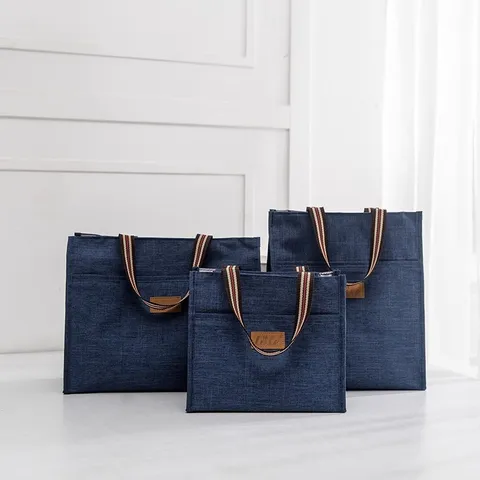 Waterdicht Oxford-Stof Student Documententas Lunchbox Tas Bijles Tas Multifunctioneel Draagbaar Handtas Opslagtas