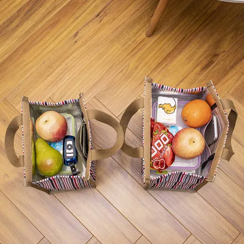 Thickened Aluminum Foil Insulated Lunch Bag Waterproof Portable Bento Bag Oxford Cloth Thermal Storage Bag For Work School